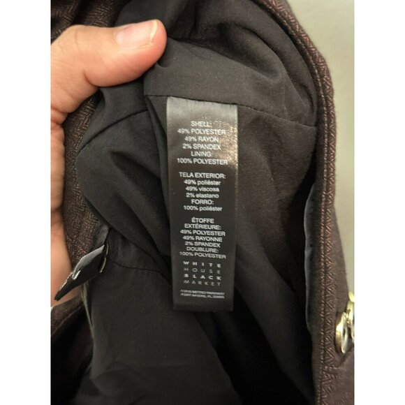 New York and Company The Wide Leg Pant Women's 10 Brown High-Rise NWOT - Picture 11 of 12